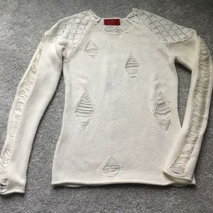 Tigerlily knitted pattern summer cotton sweater.